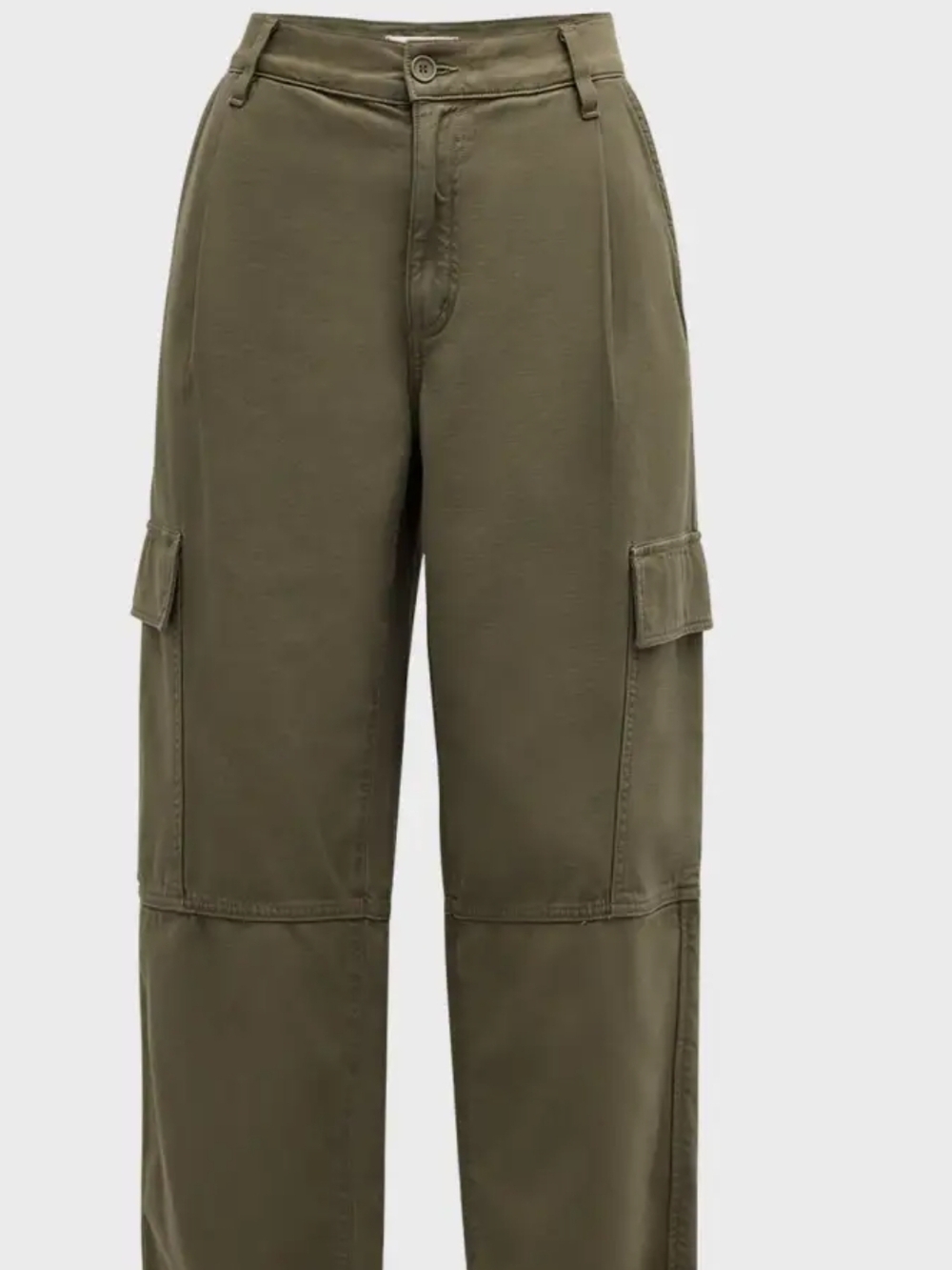 Agolde Jericho Cropped Cargo Pants s28 olive color